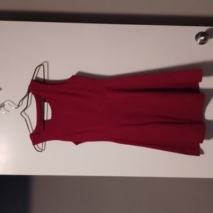 Red cocktail dress